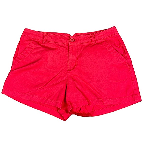 COLUMBIA: Women’s Red Cotton Shorts - Size 10 - Picture 1 of 10
